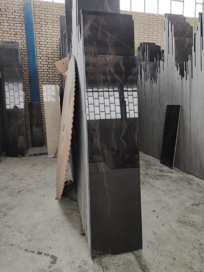 Spider black marble and Dehbid agate in iran