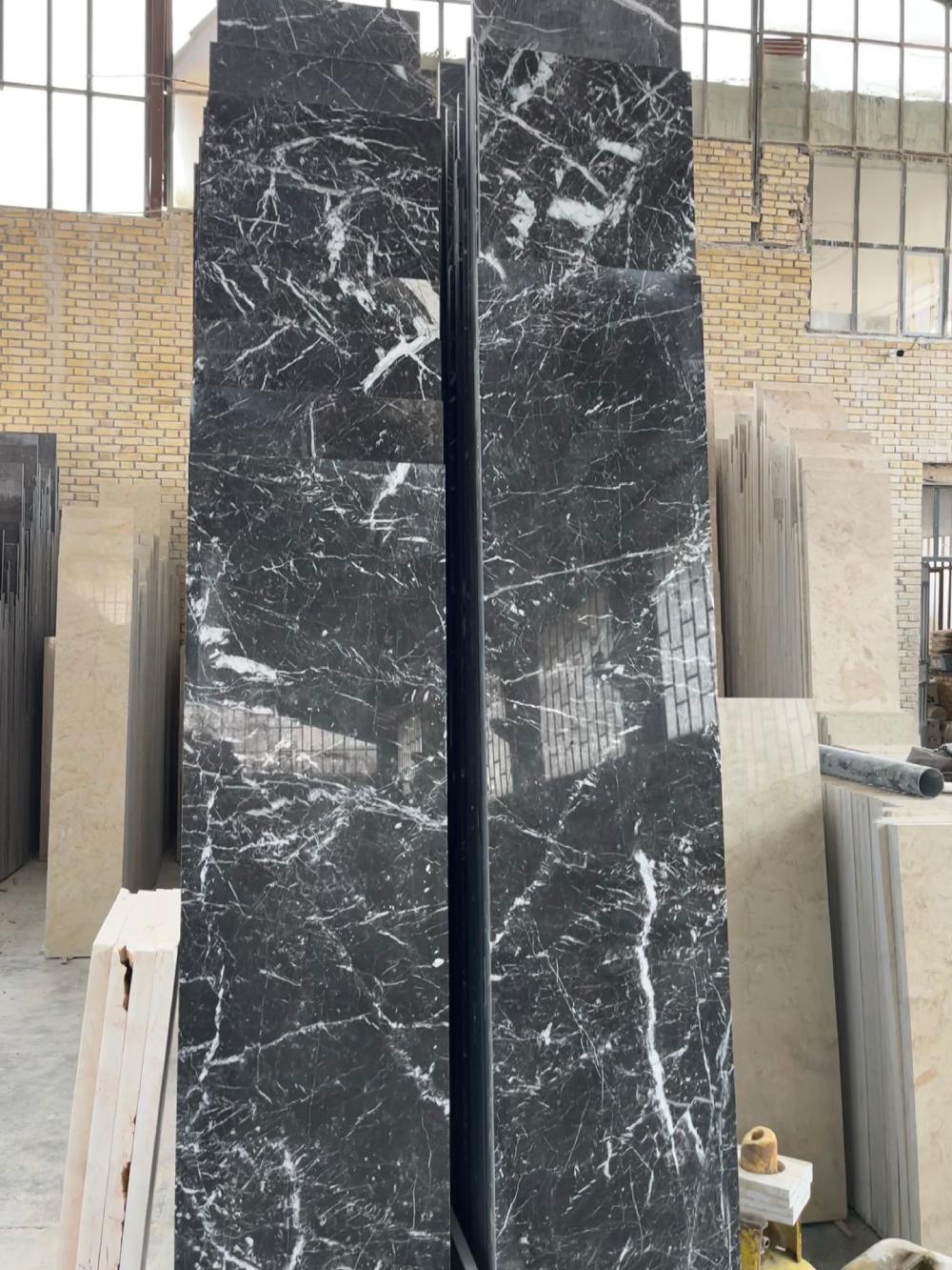 Dehbid Symphony black marble in iran